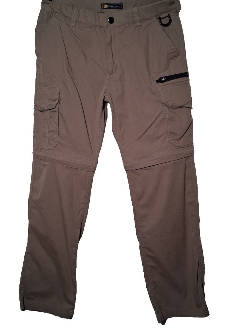 BC Clothing Co Convertible Pants 32x30 Khaki Cargo Utility Hiking Hike Camp